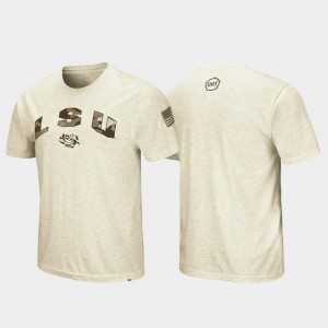 LSU Oatmeal Men's T-Shirt Desert Camo OHT Military Appreciation 499256-448