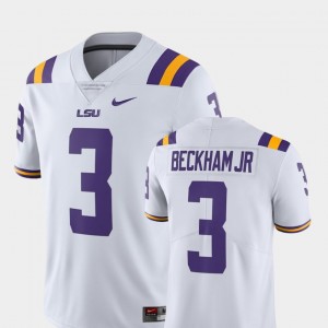 #3 Odell Beckham Jr LSU White Men Jersey Alumni College Limited Football 337000-966