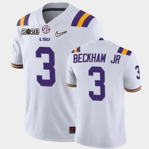#3 Odell Beckham Jr Geaux Tigers White Men Jersey 2020 Football Game 875206-915