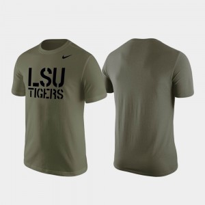 LSU Olive Men T-Shirt Stencil Wordmark 479143-528