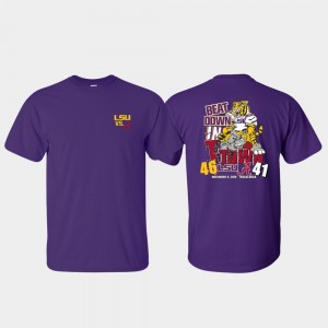 Tiger Nation Purple Mens T-Shirt vs. Alabama Crimson Tide 2019 Football Score 299391-545