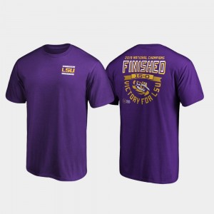Tigers Purple Mens T-Shirt Hometown Quarter College Football Playoff 2019 National Champions 929902-887