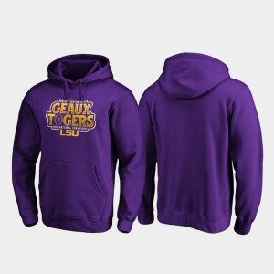 Louisiana State Tigers Purple Mens Hoodie College Football Playoff Shotgun 2019 National Champions 615390-611