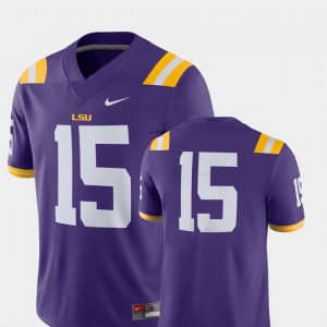 #15 LSU Purple Men's Jersey 2018 Game College Football 508768-878