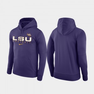 Fighting Tigers Purple Men Hoodie Performance Football Practice 872569-484