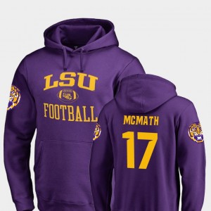 #17 Racey McMath LSU Purple Mens Hoodie College Football Neutral Zone 276988-671