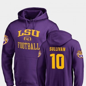 #10 Stephen Sullivan Tiger Nation Purple Mens Hoodie College Football Neutral Zone 204114-956