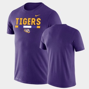 Tigers Purple Men T-Shirt Legend Performance Team DNA 599011-487