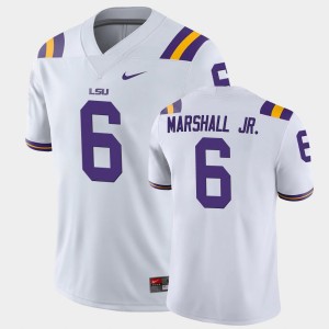 #6 Terrace Marshall Jr. LSU White Mens Jersey Game College Football 602328-395