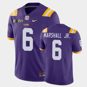 #6 Terrace Marshall Jr. Louisiana State Tigers Purple Mens Jersey 2020 Football Game 441399-489