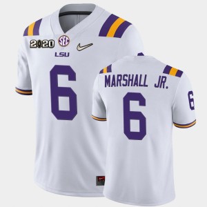 #6 Terrace Marshall Jr. Tiger Nation White Mens Jersey 2020 Football Game 683598-232