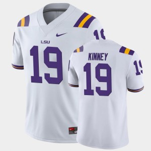 #19 Walker Kinney Tiger Nation White Men Jersey Game College Football 156680-677