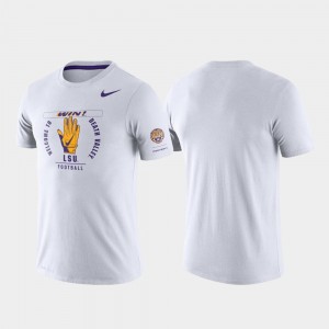 Fighting Tigers White Mens T-Shirt Tri-Blend Performance Rivalry 832313-681