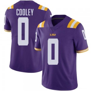 #0 Tamarcus Cooley LSU Purple Men Jersey Official College Football 575716-359