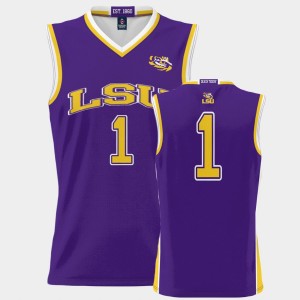 #1 LSU Purple Men Jersey ProSphere College Basketball 115798-720